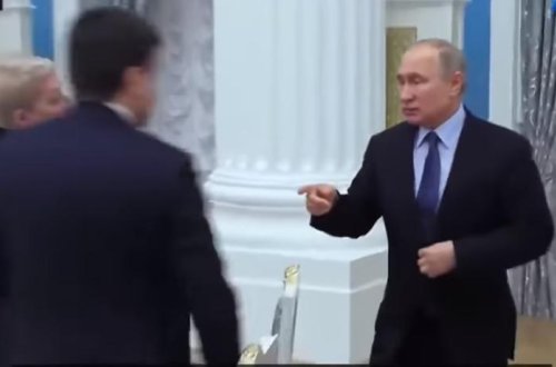 Putin əsəbiləşdi, dairəvi masadan qalxaraq nazirə yaxınlaşdı və... - VİDEO