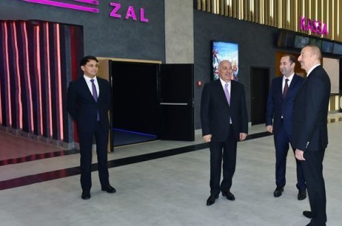 Prezident Sumqayıtda “CinemaPlus”un açılışını etdi - FOTO/VİDEO