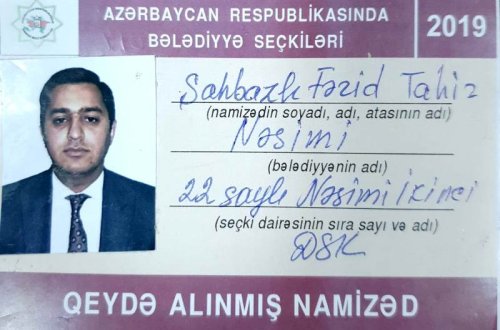 Daha bir jurnalist bələdiyyə üzvlüyünə NAMİZƏD OLDU