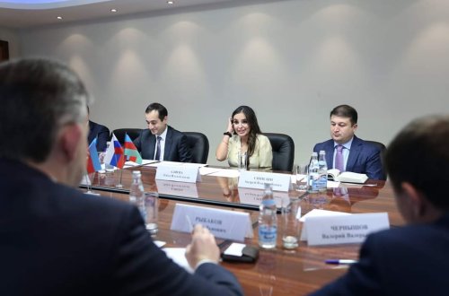 Leyla Əliyeva Moskvada ikitərəfli görüşlər keçirib