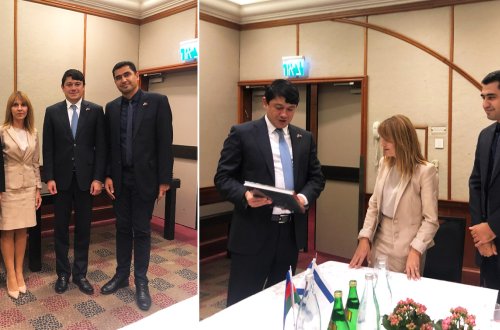 Dövlət Komitəsinin sədri Knessetın deputatı Mark İfraimovla görüşüb