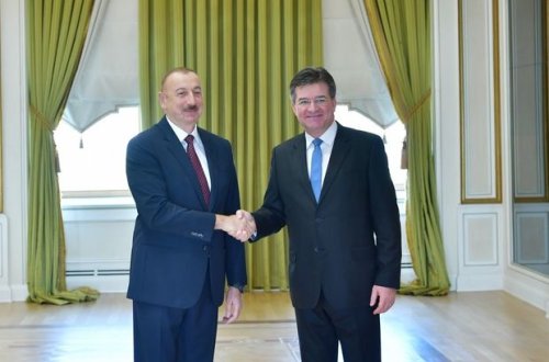 İlham Əliyev Miroslav Layçakla görüşdü - YENİLƏNİB + FOTO