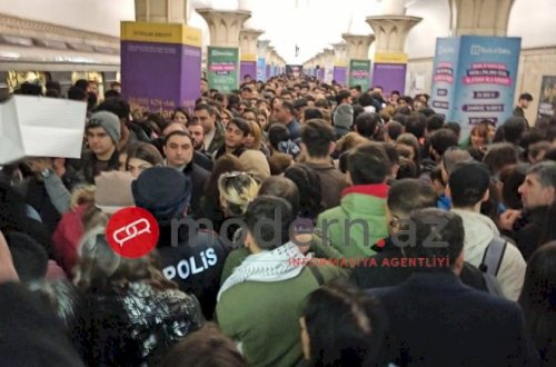 Son dəqiqə: Gənclik stansiyası bağlandı - Fotolar