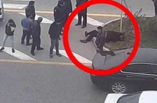 Sumqayıtda yolun ortasında DƏHŞƏT: Kişi qəflətən... - VİDEO