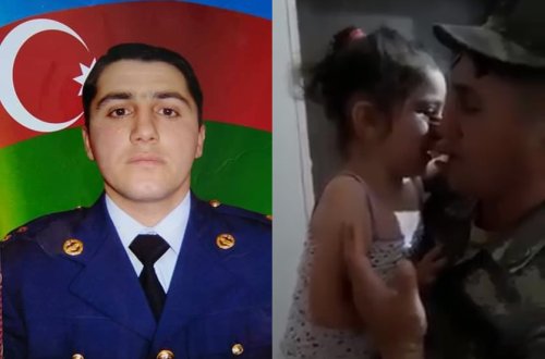 Şəhid kapitanımızın övladı ilə ürək dağlayan son görüşü - VİDEO