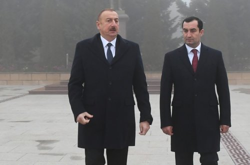 İlham Əliyev Şamaxı rayonuna səfərə gəlib