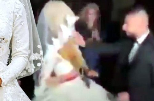 Bəy toyda gəlinə elə sillə vurdu ki, qız güclə özünə gəldi - VİDEO - FOTO