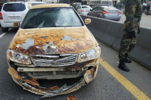 Bakıda dəhşətli yanğında avtomobillərə ziyan dəydi - FOTO