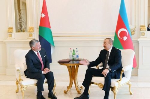İlham Əliyev və İordaniya Kralının təkbətək görüşü olub - FOTO