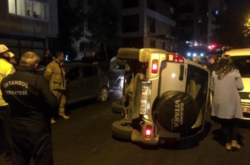 Arvadının maşın sürməyini bəyənmədi, özü minən kimi aşırtdı - FOTO