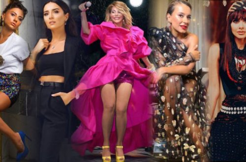 Bir-birinin acığına bahalı geyinən şou əhli - FOTO