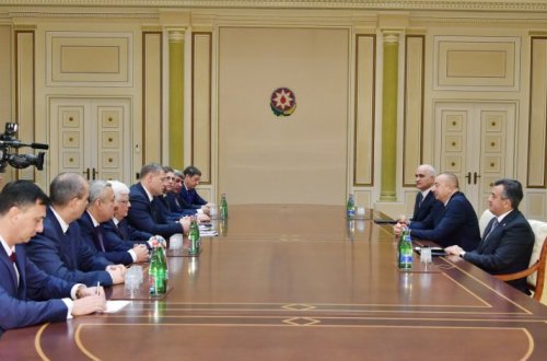 Президент Ильхам Алиев принял делегацию во главе с губернатором Астраханской области России - ОБНОВЛЕНО