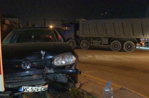 Bakıda yük və minik avtomobilləri toqquşdu - FOTO/VİDEO