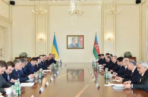 Azərbaycan və Ukrayna prezidentlərinin geniş tərkibdə görüşü keçirildi
