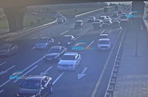 Семь автомобилей получили повреждения в массовой аварии в Баку - ВИДЕО