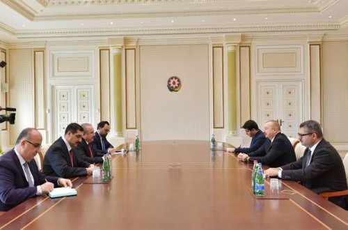 İlham Əliyev Türkiyə Böyük Millət Məclisinin sədrini qəbul etdi - FOTO