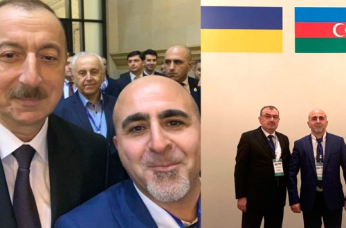 Zelenski ilə Bakıya gələn azərbaycanlı (FOTOLAR)