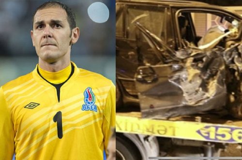 Kamran Ağayev qəzaya düşdü - FOTO