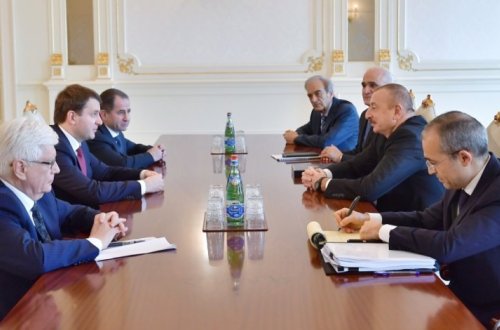 Президент Ильхам Алиев принял делегацию во главе с министром экономического развития России