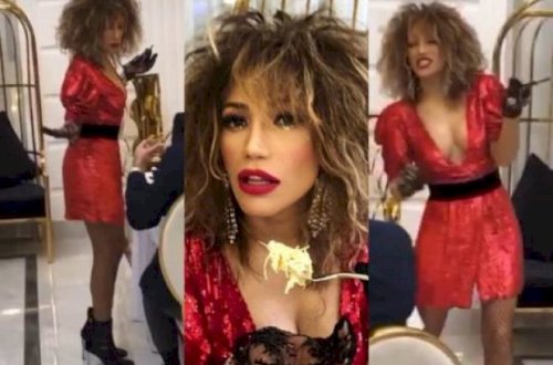 Röya ətəyini qaldırıb oynadı – Video