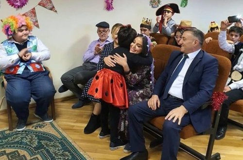 Leyla Əliyeva internat məktəbində - FOTO