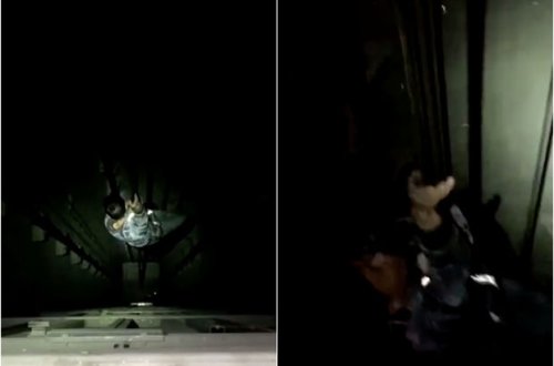 30-cu mərtəbədən yıxılan fəhlə sağ qaldı