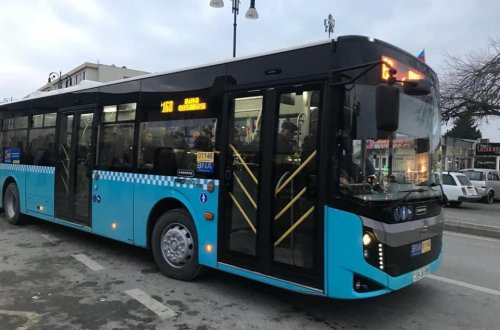Bakıda 12 metrlik avtobuslar xəttə buraxıldı - FOTO