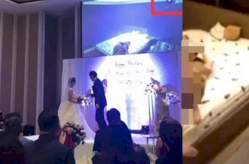 Bəy toyda gəlinin xəyanətini əks etdirən kadrları göstərdi – Video