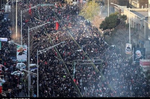 Qasım Süleymaninin cənazəsi Tehrana gətirildi - FOTO