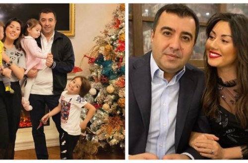 Safura 3 övladı və həyat yoldaşı ilə - FOTOLAR