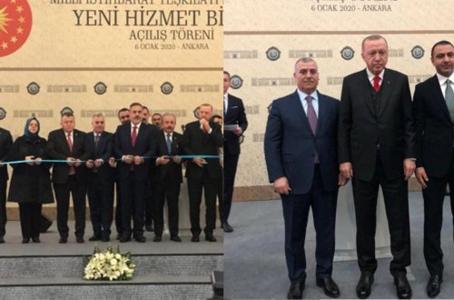 Əli Nağıyev Ərdoğanla birlikdə - DTX rəisi MİT-in yeni binasının açılışında