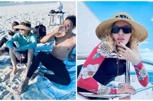 Madonna gənc sevgilisilə Maldiv adalarında 