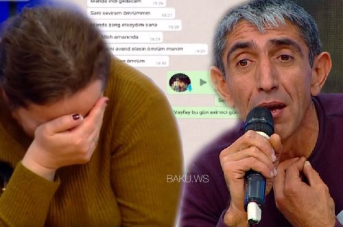 Qudasını qaçıran Rizvanın mesajı yayıldı, arvadı efirdə ağladı - VİDEO