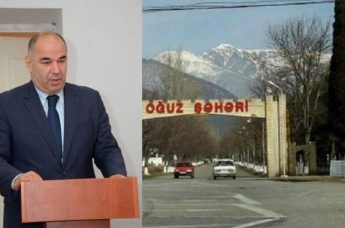 Oğuzun icra başçısı dövlətə qarşı çıxır-FOTOLAR