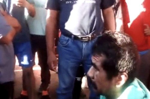 Kənd camaatı pedofili ağaca bağlayıb, yandırdı - FOTO