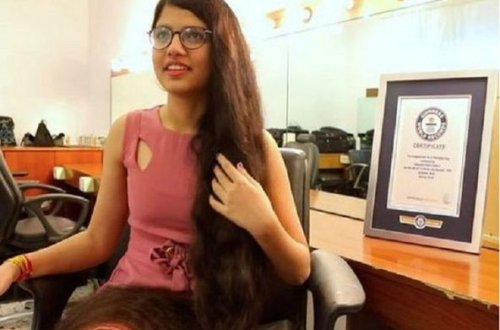 Dünyanın ən uzunsaçlı qızı Ginnesin rekordlar kitabına düşdü