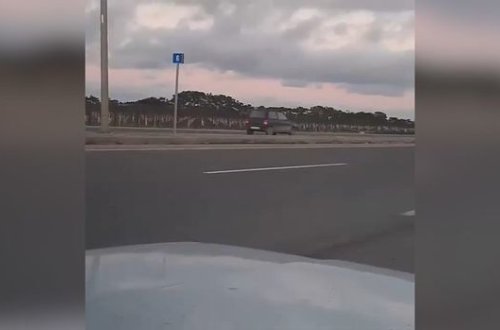 Опасная езда пожилого инвалида на 