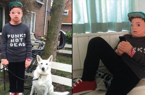 Darıxan ana oğlunun bənzərini toxudu