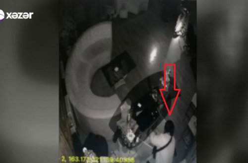 Bakıda oğru gözəllik salonundan oğurluq etdikdən sonra fişəng yandırıb bayram etdi - VİDEO