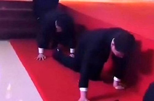 Şirkət rəhbəri işçilərinə belə cəza verdi - VİDEO