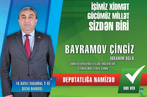 Deputatlığa namizəd Bayramov Çingiz İbrahim oğlu kimdir? - DOSYE