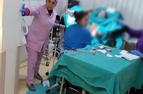 Zəlzələ zamanı uşaq dünyaya gətirdi - Video - Video