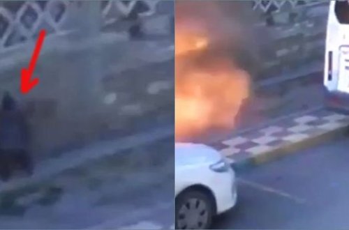 Məsuliyyətsiz uşaq partlayış törətdi - ANBAAN VİDEO