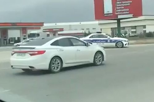 Bakıda yol polisi sürücülərə belə tələ qurur - VİDEO