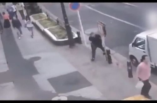 Anidən yolun ortasında peyda oldu, hamını çaş-baş saldı – VİDEO