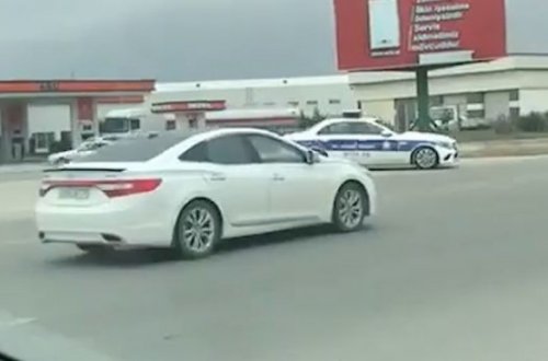 Yol polisinin dairədə 7 