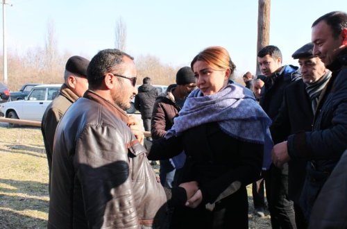 Sosial Rifah Partiyasının namizədi İmişlidə şəhid ailələrini ziyarət edib