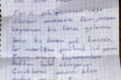 2 uşaq anası bu məktubu yazıb özünü öldürdü - FOTO