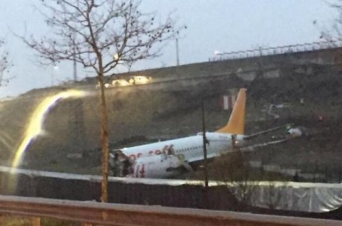 İstanbulda baş verən təyyarə qəzasından ANBAAN VİDEO