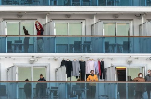 Karantinə alınmış gəmidə daha 60 nəfər koronavirusa yoluxdu